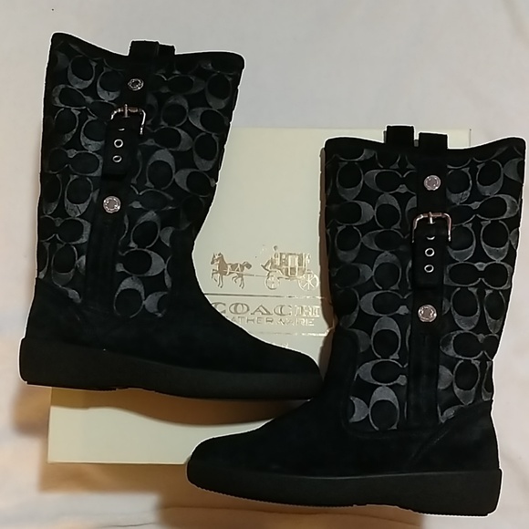 Coach Shoes - Coach Signature Boots Tullip